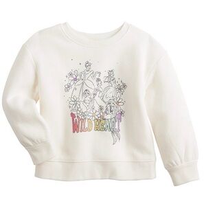 Jumping Beans Disney Princess Kids White Graphic Sweatshirt Size Size 6